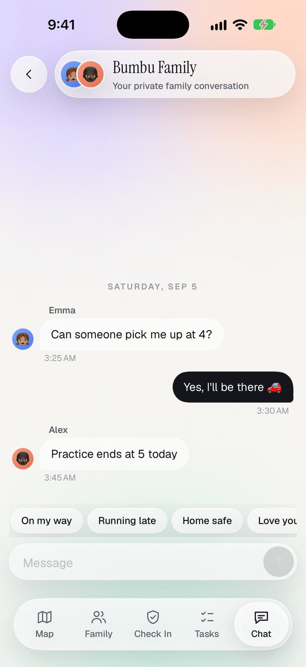 A family conversation in FamSpot